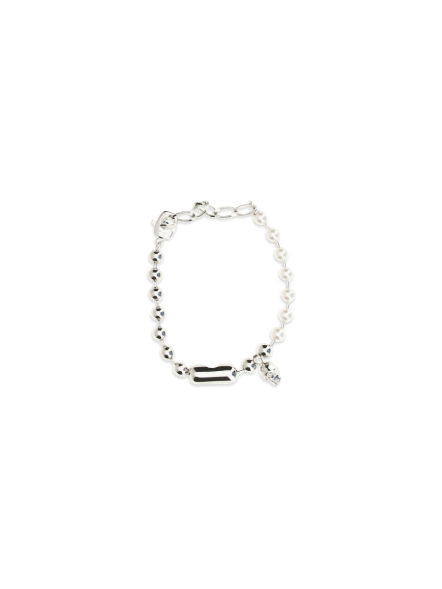 Alexander McQueen Brass bracelet in silver