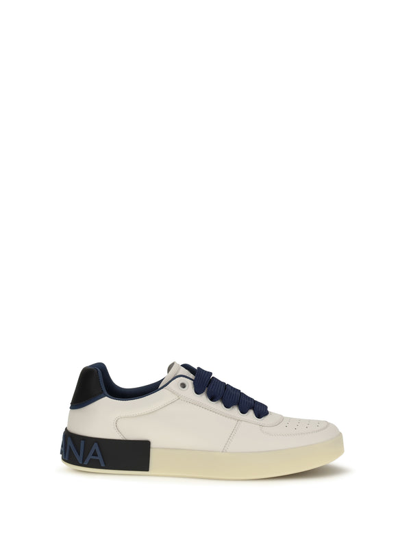 Dolce & Gabbana Upper: 100% Calf Leather; Sole: 100% Rubber sneaker in white