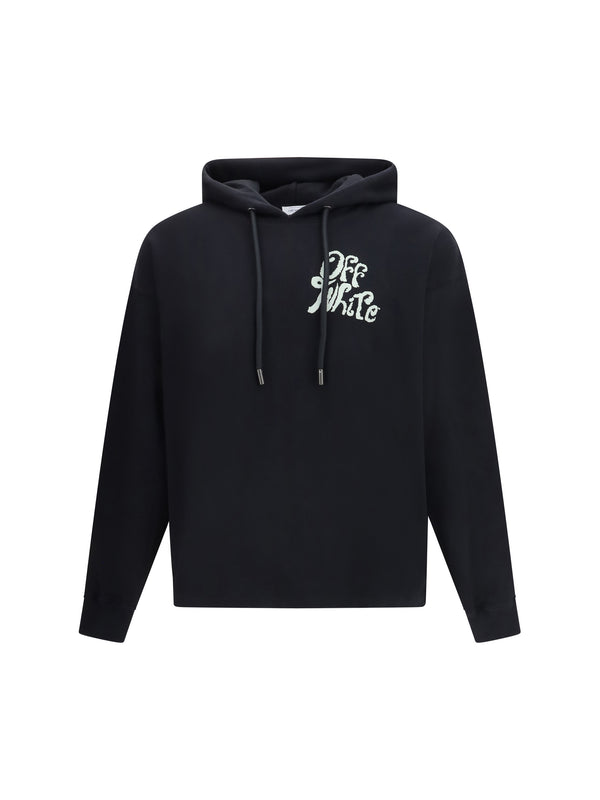 Off-White 100% Cotton hoodie in black