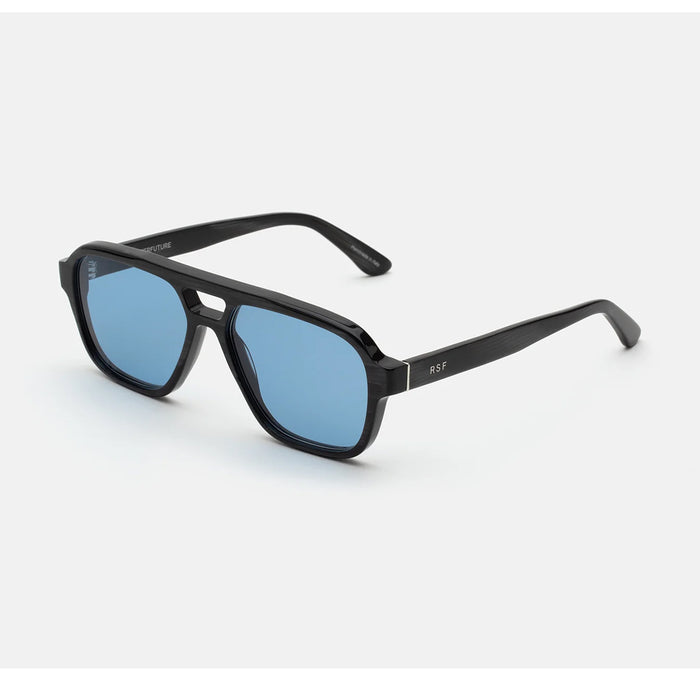 Retrosuperfuture MANEVAL BLACK CAT Azure Nero Acetate Occhiali Da Sole