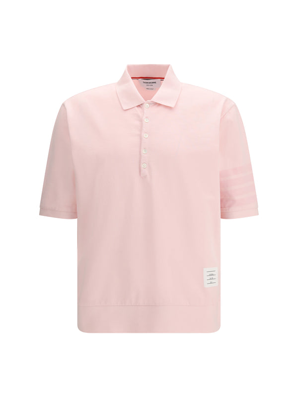 Thom Browne 100% COTTON polo in pink