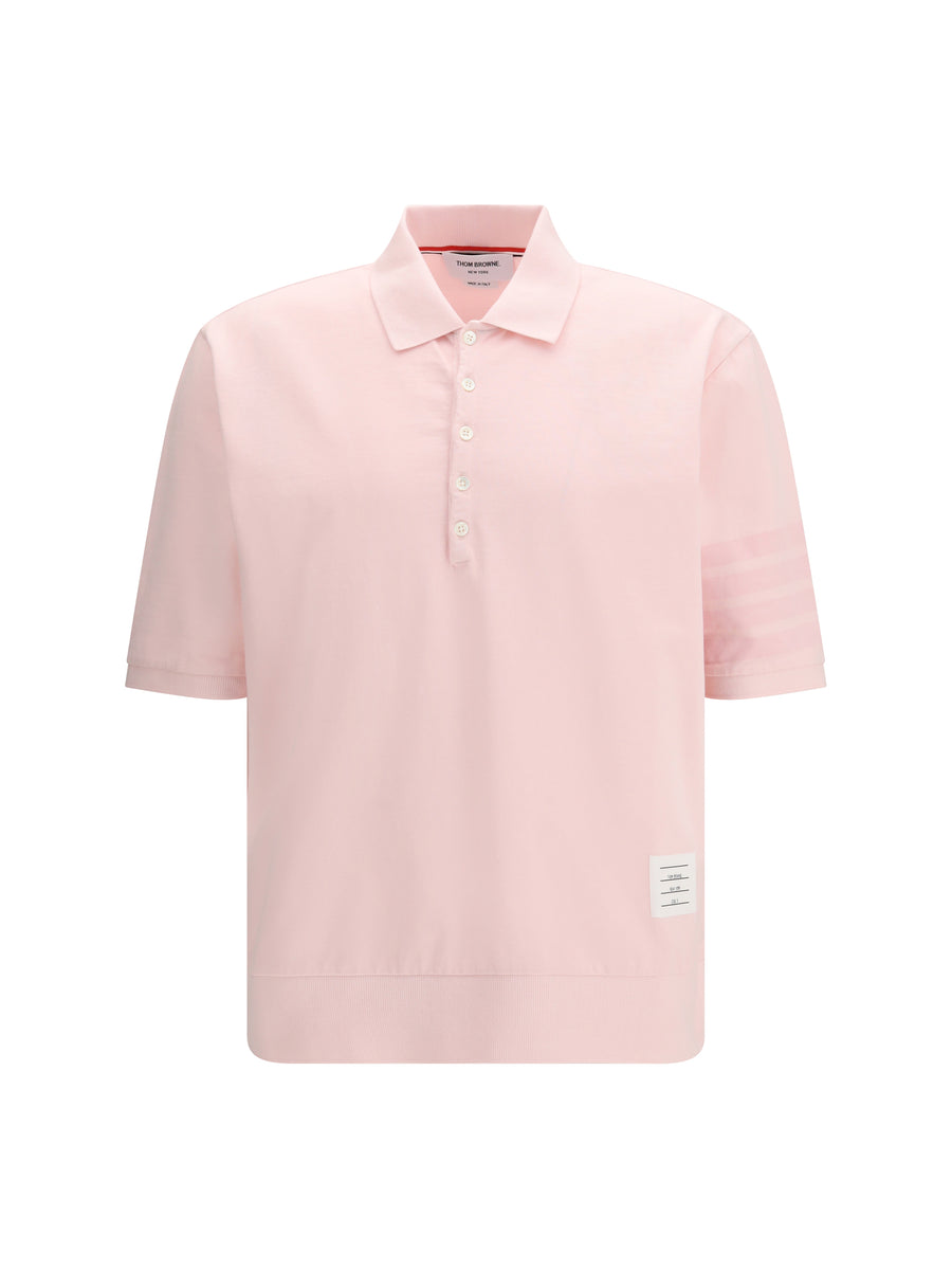 Thom Browne 100% COTTON polo in pink