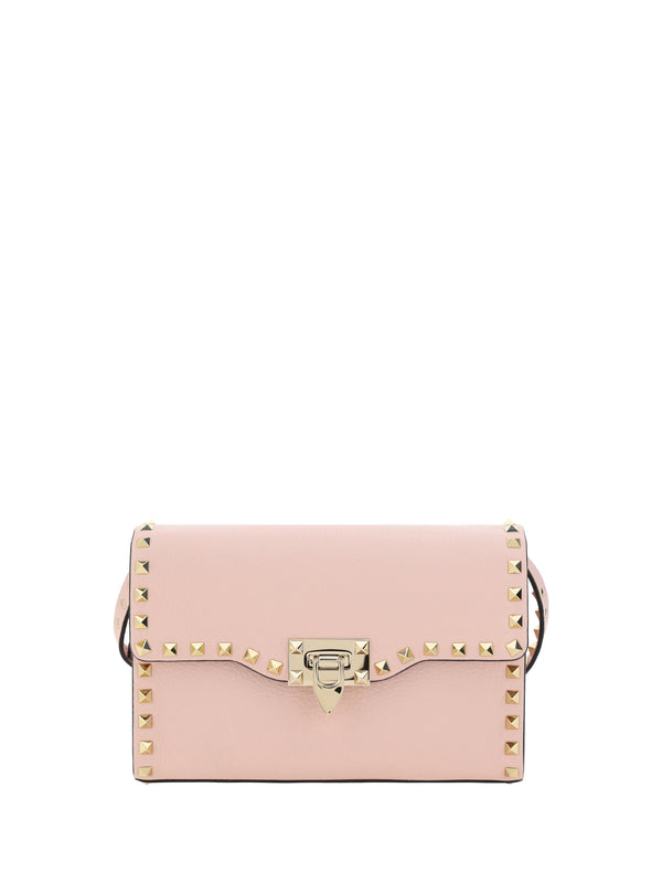 Small Shoulder Bag | Rockstud Vit.st.a Rose Quartz Calf Leather Bos Taurus