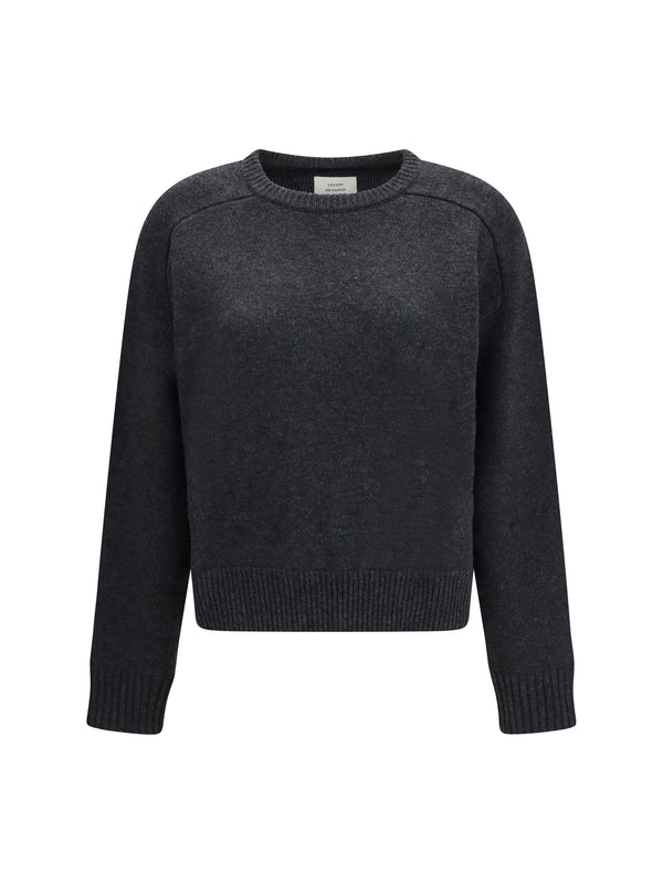 Breha Wool Cashmere Blend Sweater Charcoal Melange