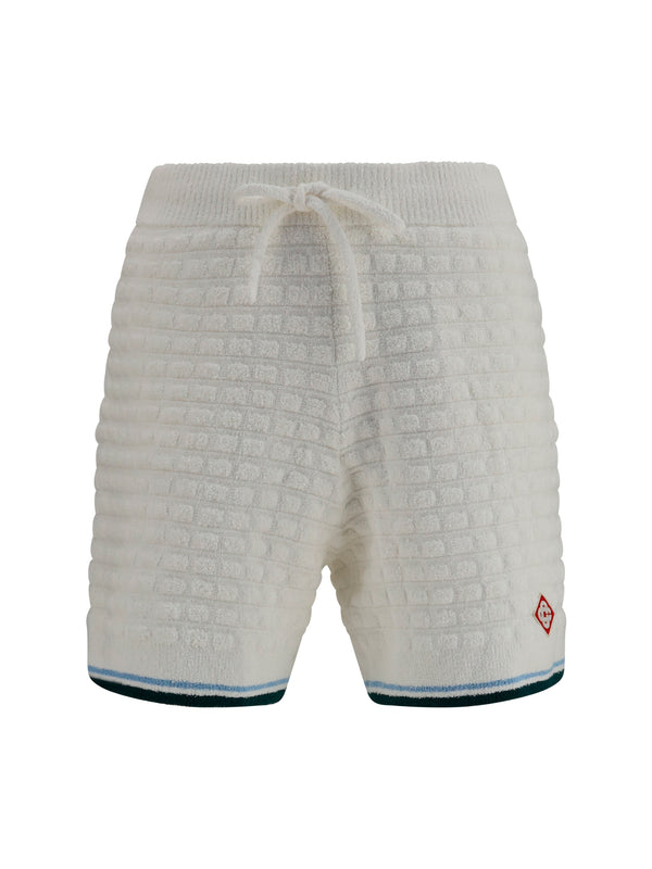 Casablanca 72% Cotton bermuda shorts in white