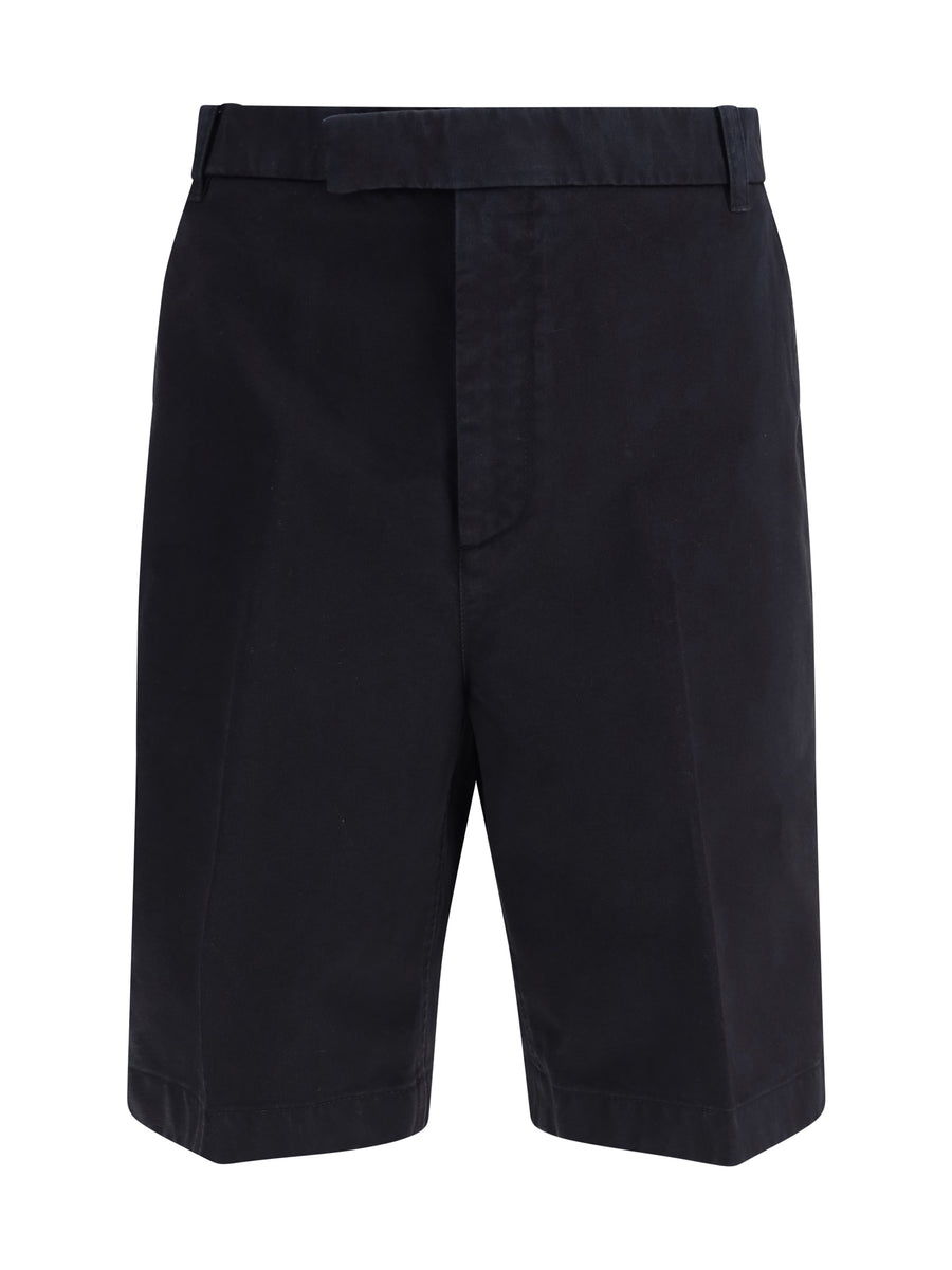 Thom Browne 65% Polyester; 35% Cotton chino shorts in navy