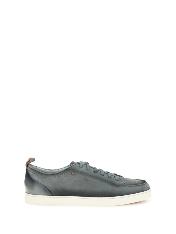 Santoni Upper: 100% calf leather; Sole: 100% rubber sneaker in gray