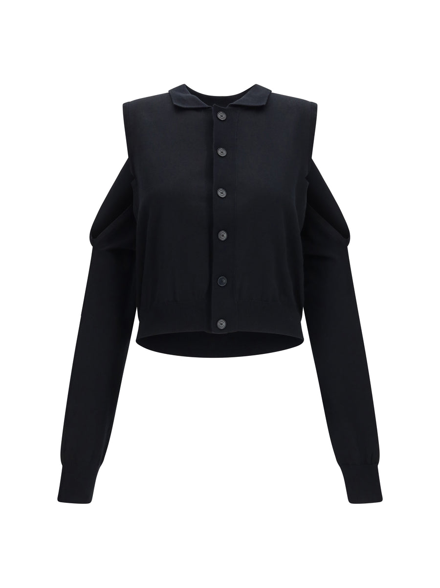 Alainpaul 66% Cotton cardigan in black
