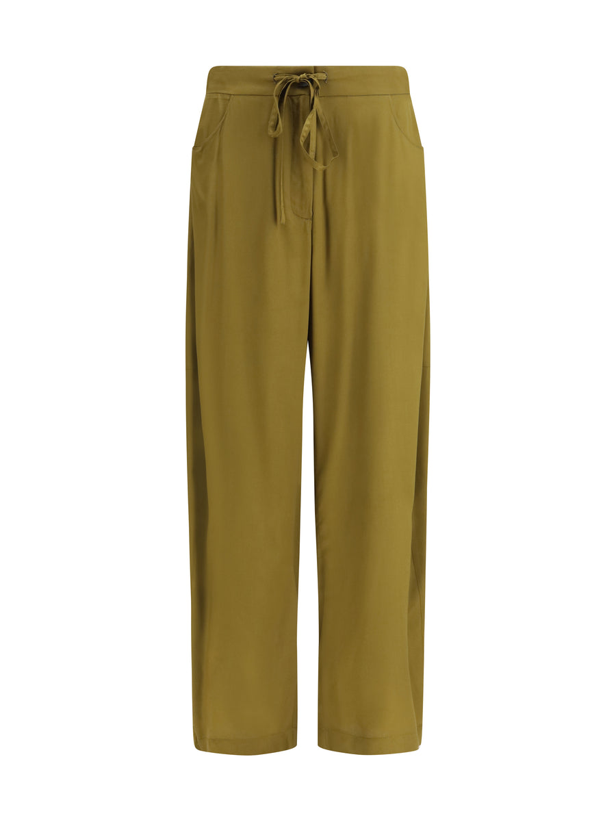 Ella 100% Viscose trousers in green