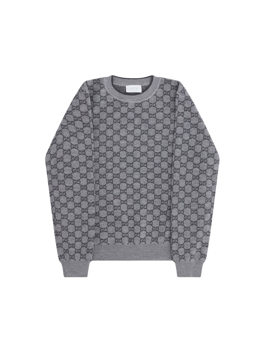Gucci 100% Wool sweater in gray