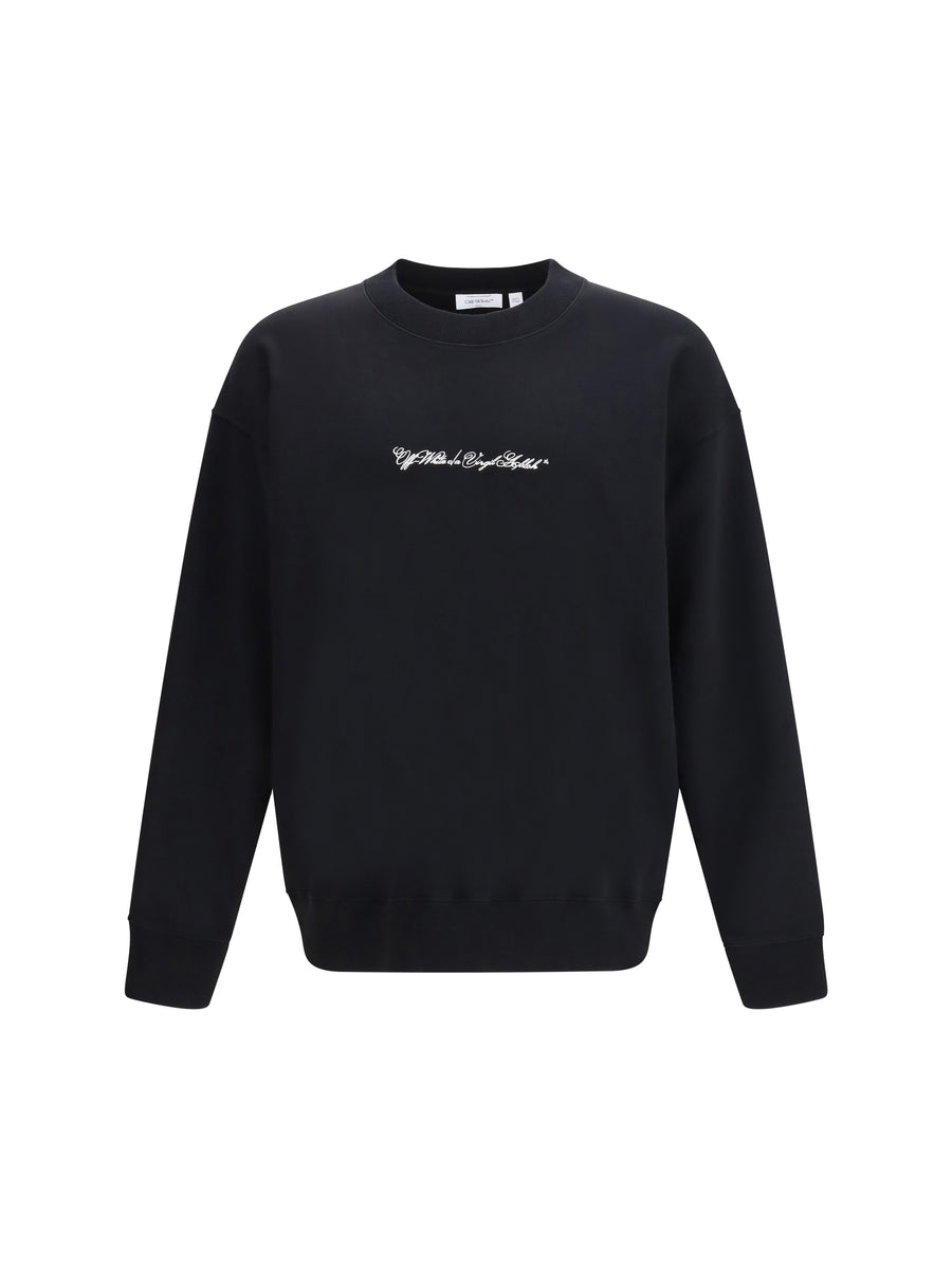 Off-White 100% Cotton sweatshirt in black