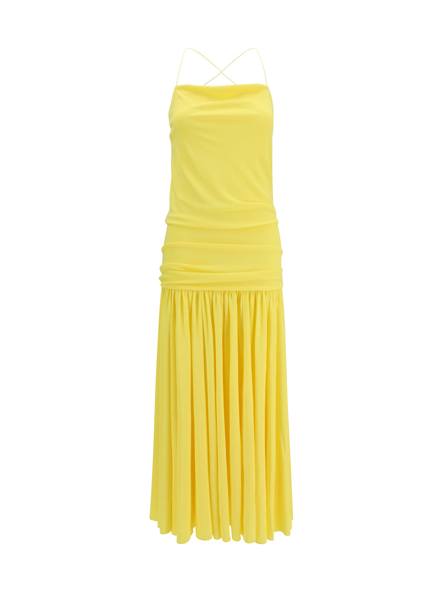 Jacquemus 83% Viscose dress in yellow