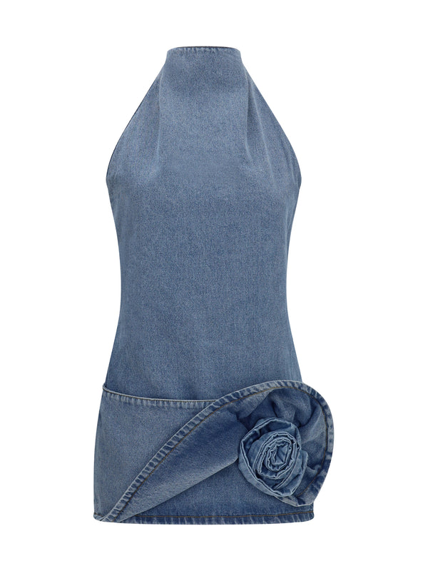 Magda Butrym 100% Cotton dress in blue