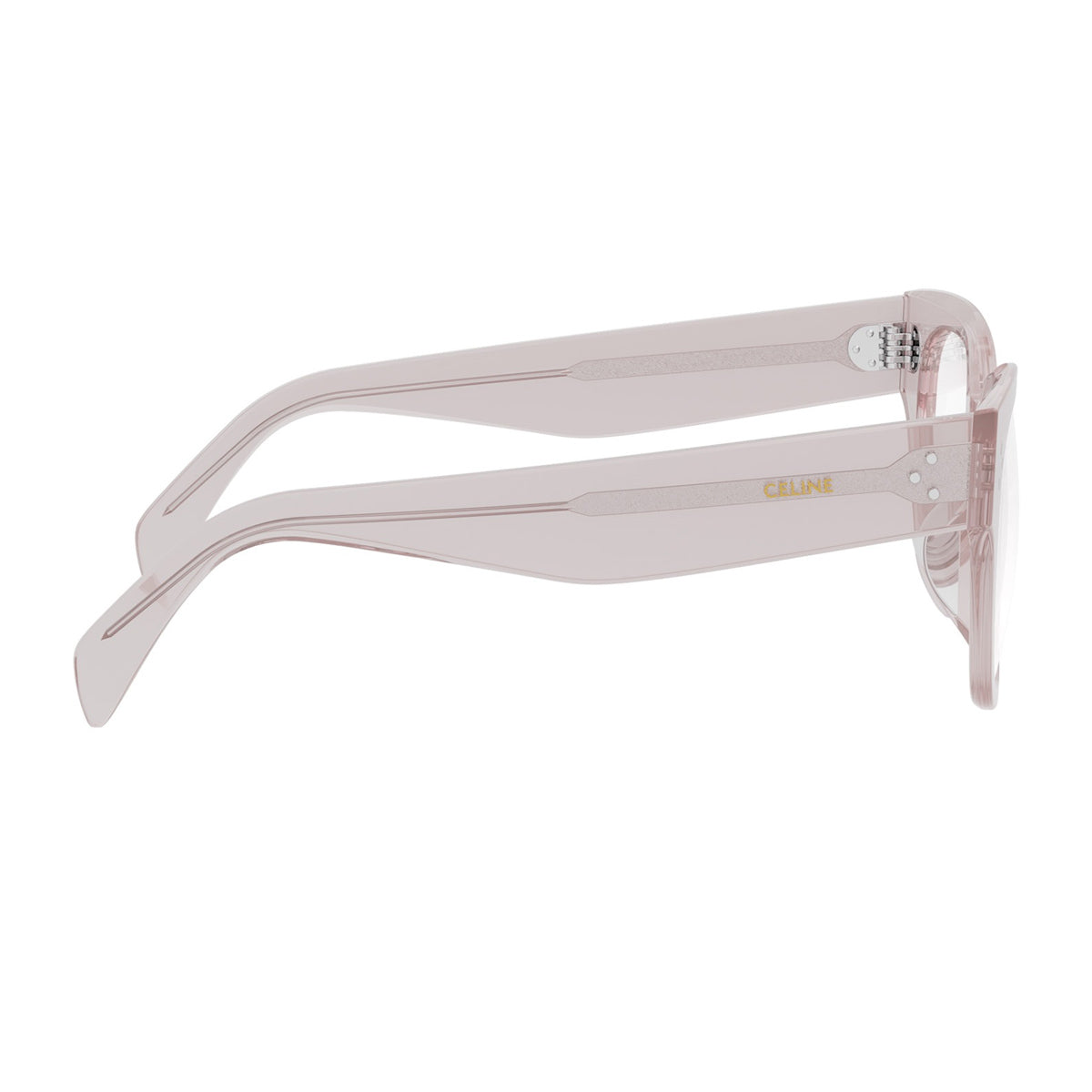 Celine CL50110U 3 Dots HD 072 Transparent Rose Rosa Acetate Occhiali Da Vista