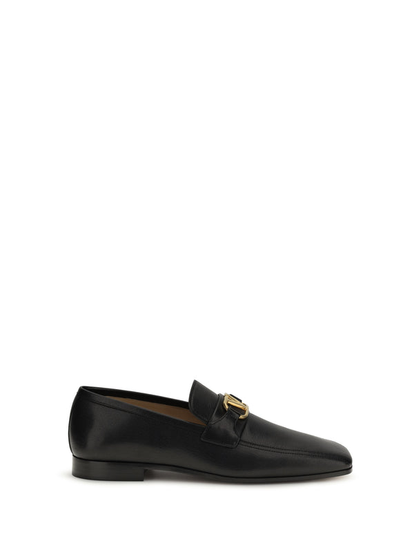 Valentino Garavani 100% Goatskin loafer in black
