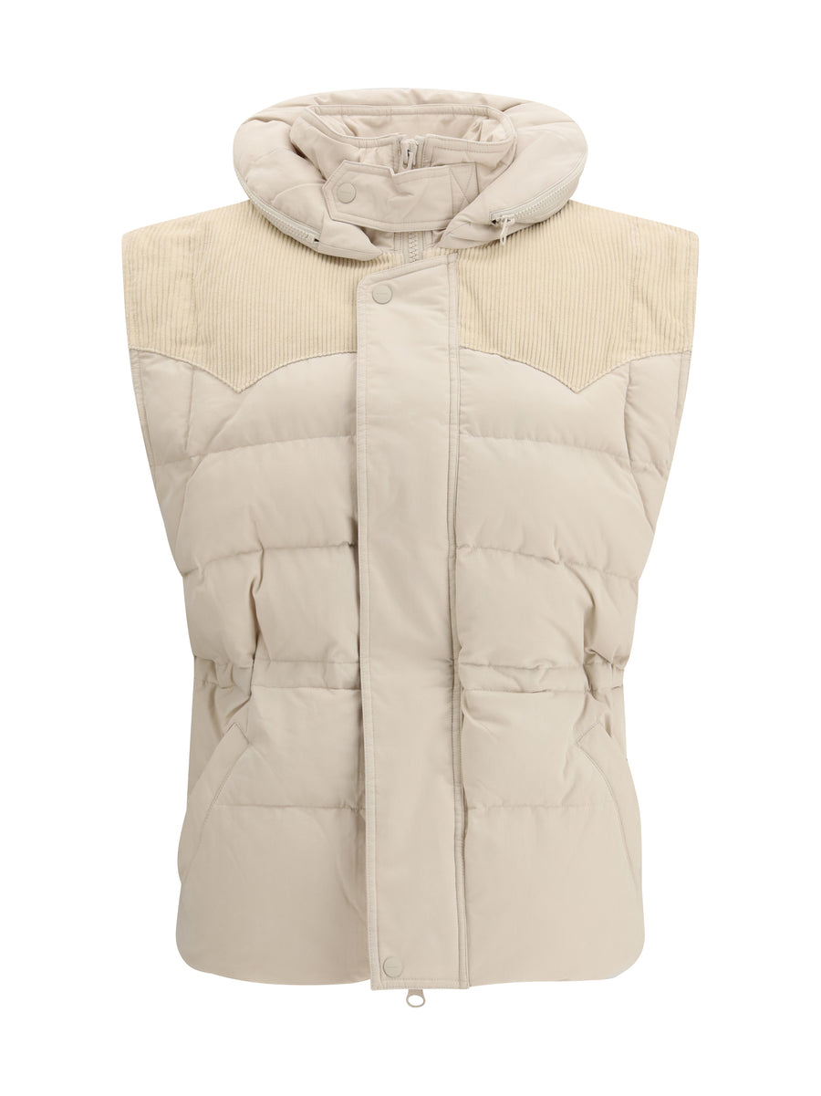 Marant Etoile Outer: 70% Polyamide gilet in beige