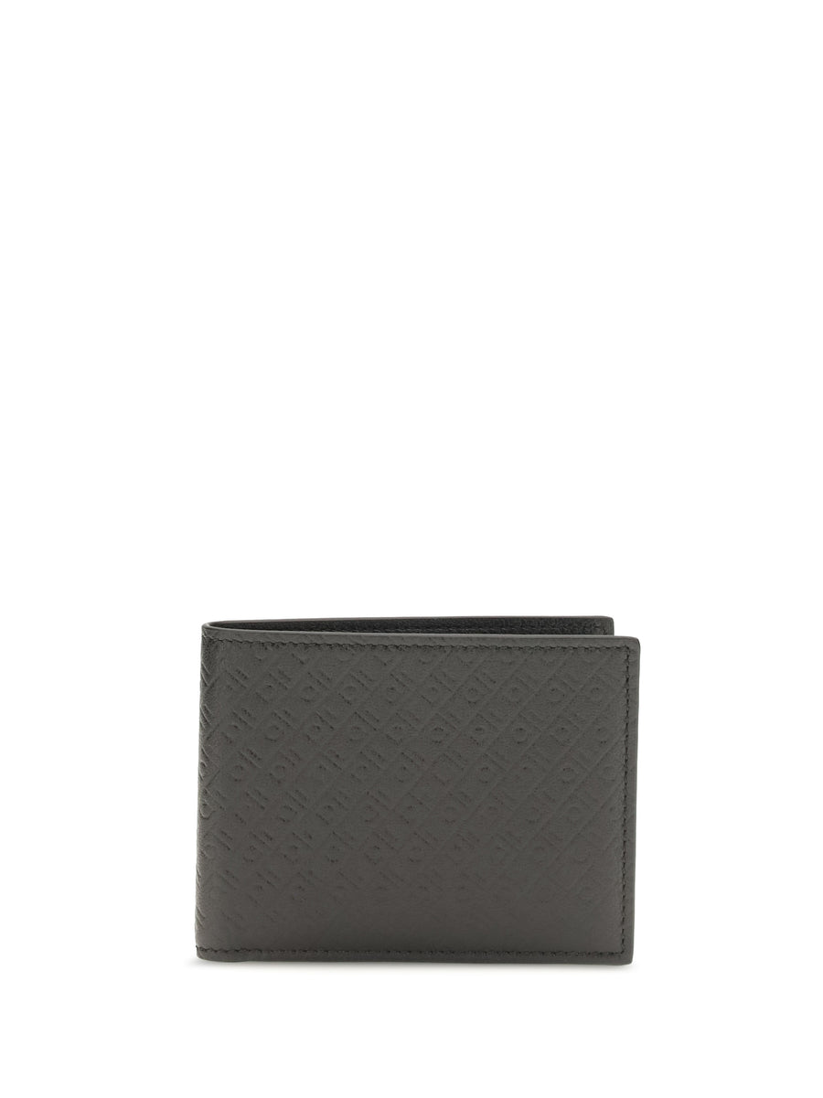 Ferragamo 100% Calf Leather Bos Taurus wallet in black