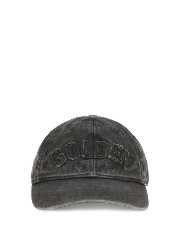 Golden Goose GUP02837P002734 100% Cotton baseball cap in gray