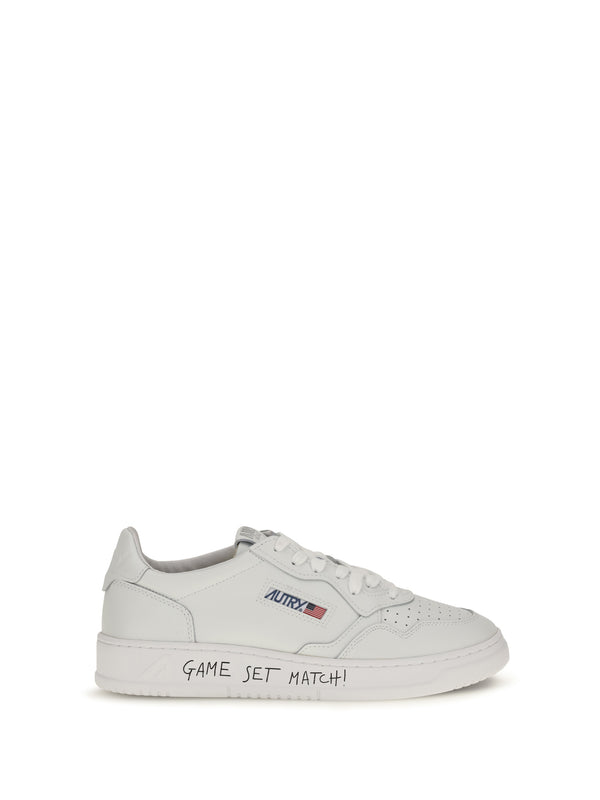 Autry Upper: 100% calf leather; Sole: 100% rubber sneaker in white