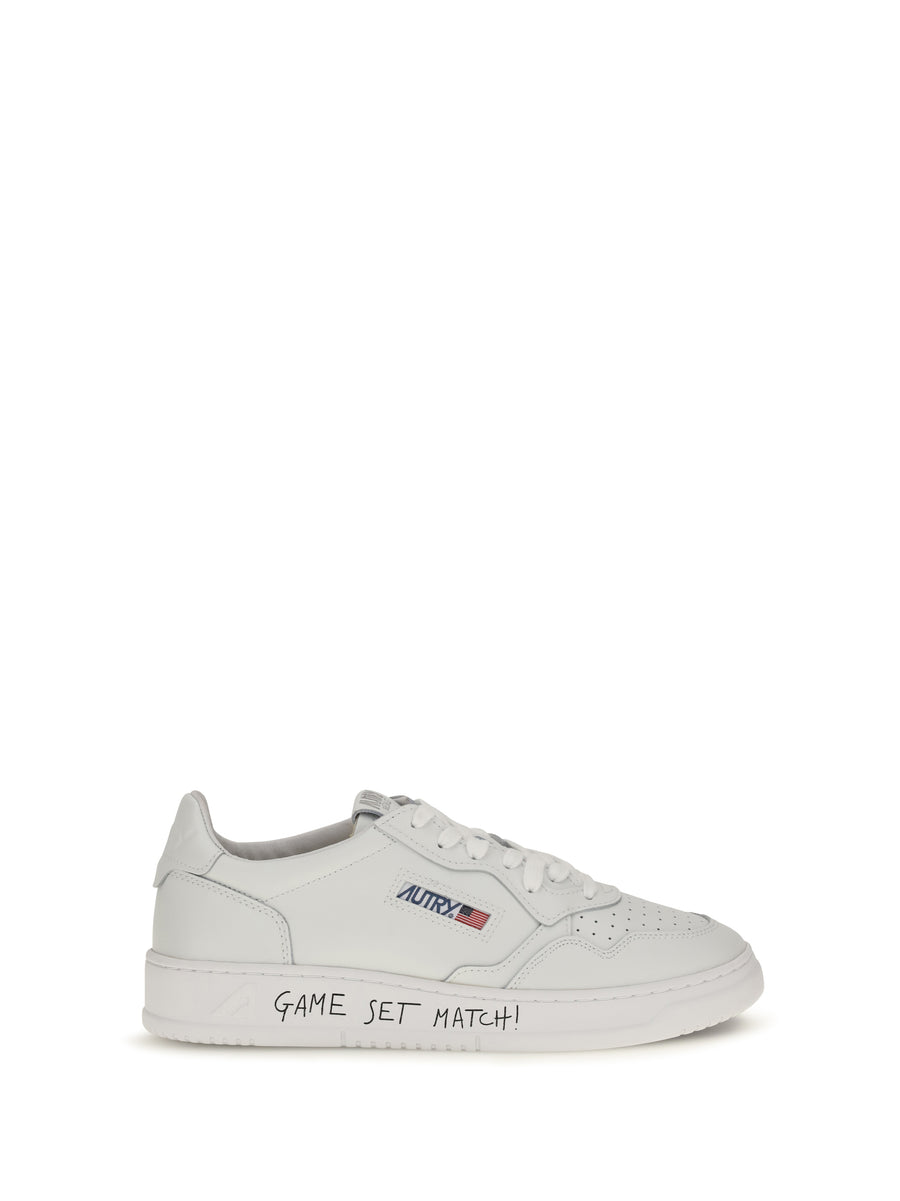 Autry Upper: 100% calf leather; Sole: 100% rubber sneaker in white
