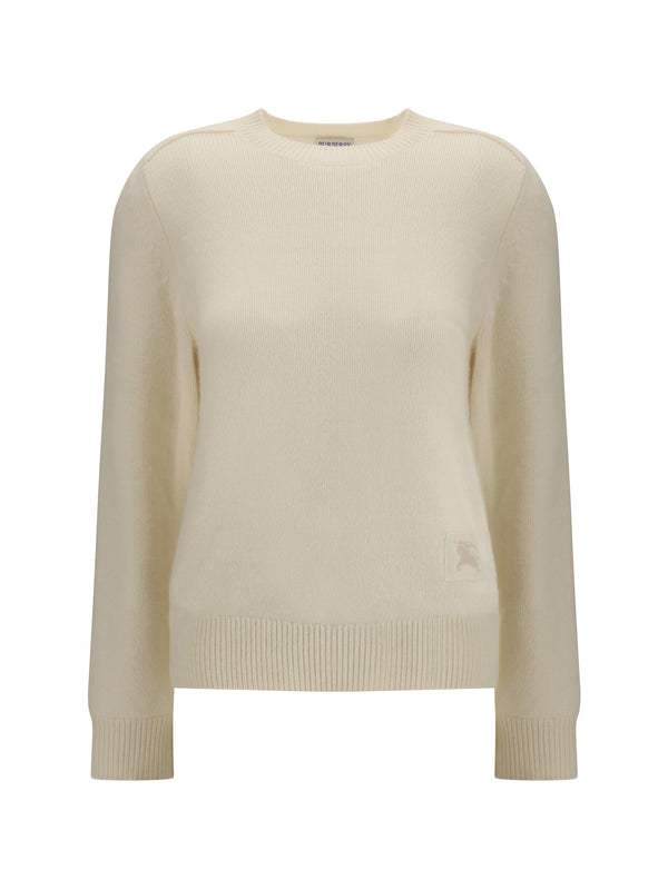 Burberry 98% Cashmere; 1% Elastane; 1% Polyamide sweater in white