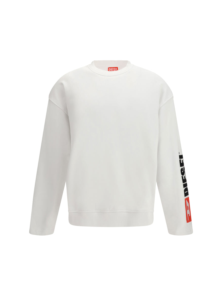 Diesel 100% Cotton sweatshirt in white
