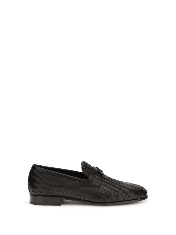 Ferragamo 100% Calf Leather Bos Taurus loafer in brown