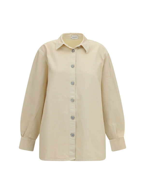 Magda Butrym 100% Cotton shirt in beige