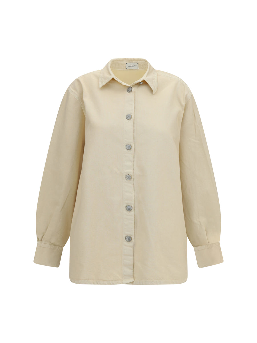 Magda Butrym 100% Cotton shirt in beige