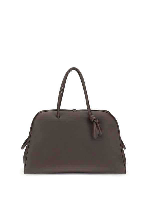 Jacquemus 100% Calf Leather Bos Taurus top handle bag in brown
