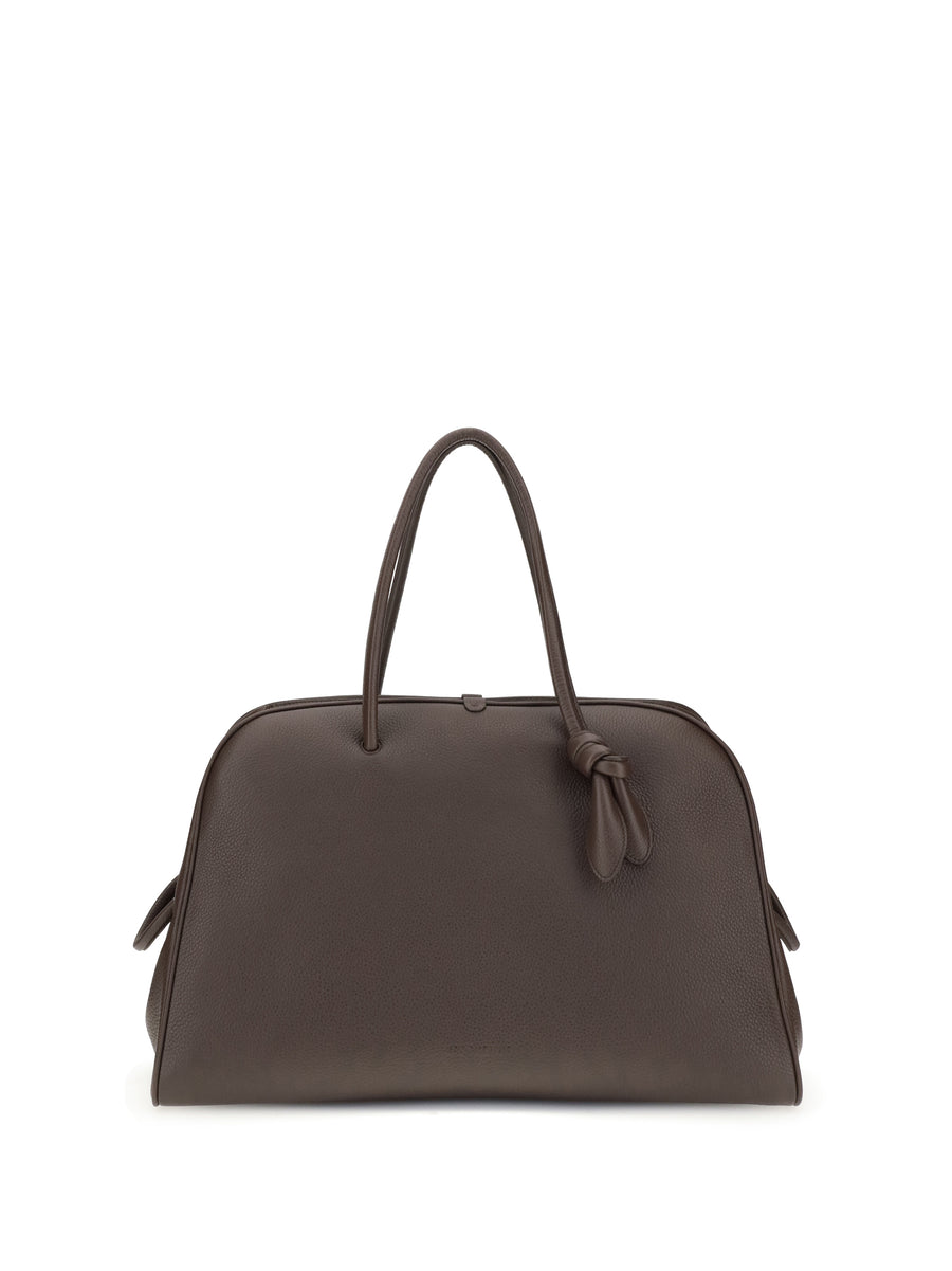Jacquemus 100% Calf Leather Bos Taurus top handle bag in brown