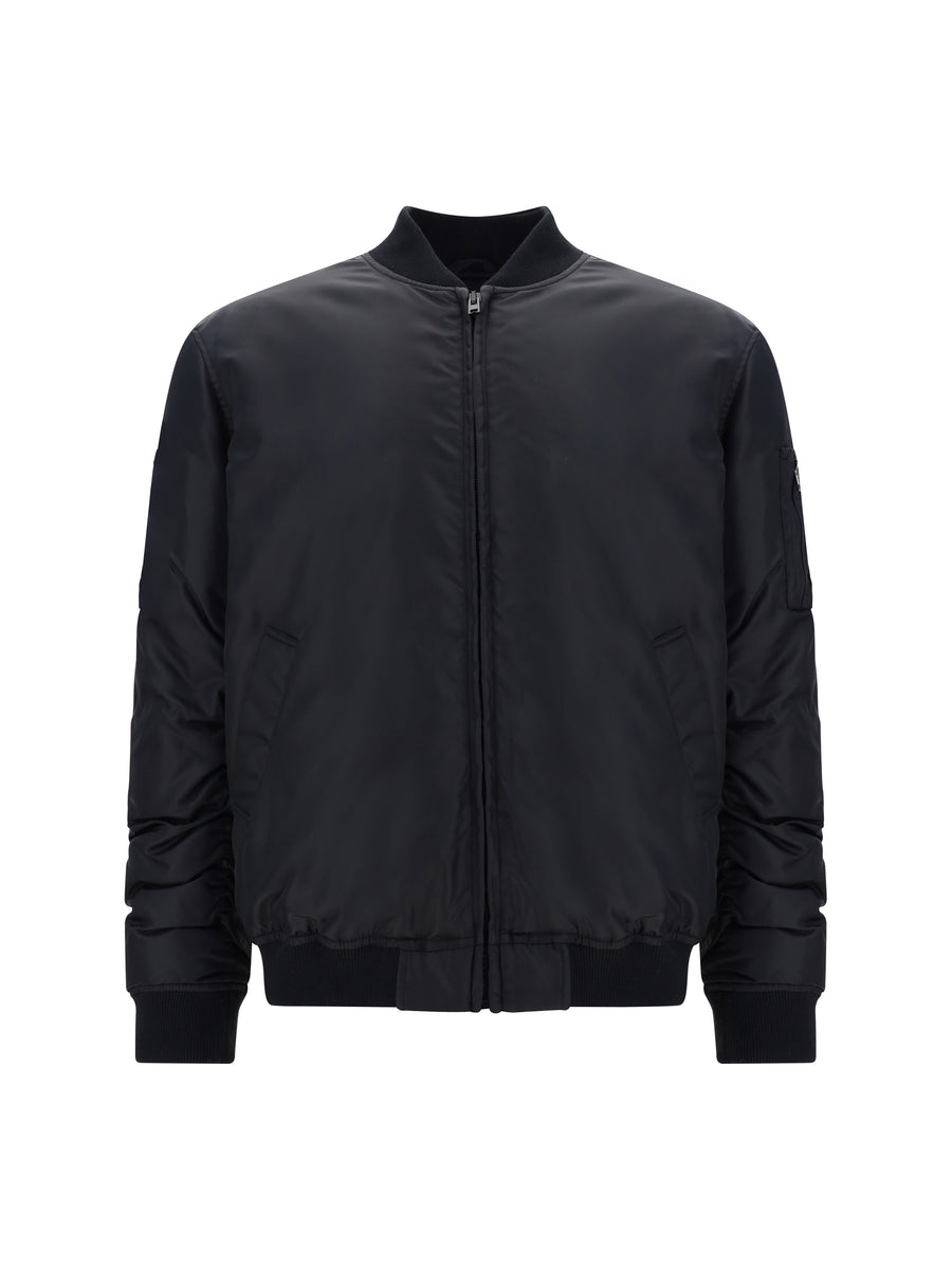 Moschino 100% Polyamide bomber jacket in black