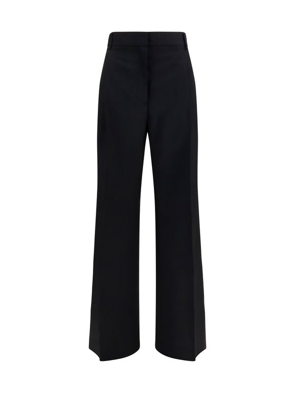 Rohe 73% Fleece Wool; 27% Mohair trousers in black