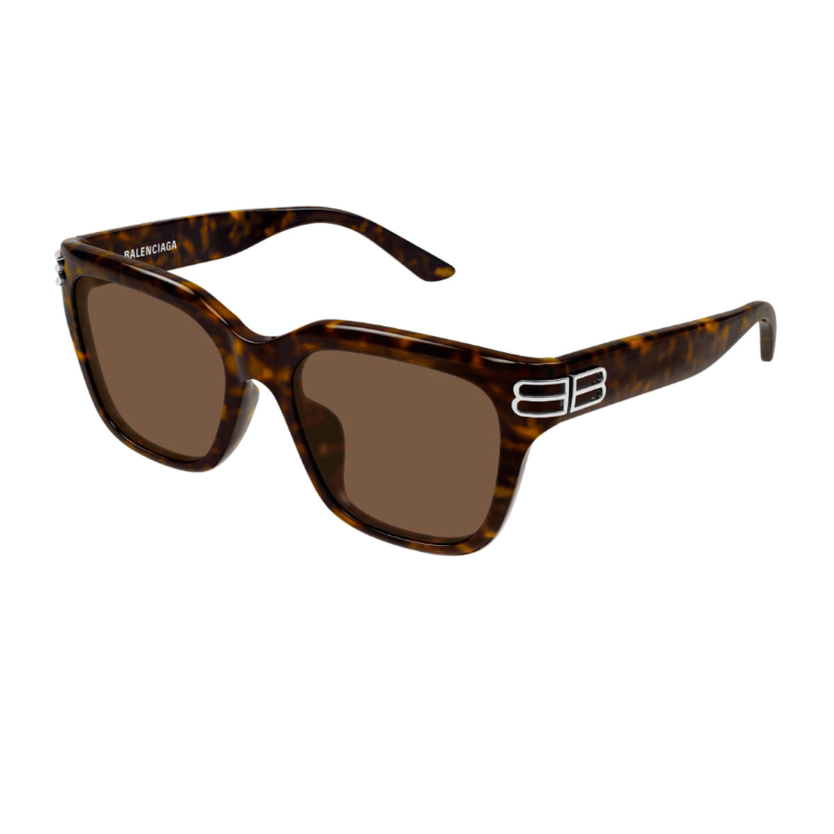 Balenciaga BB0433SK Linea Everyday 002 Havana Brown Recycled Acetate Occhiali Da Sole