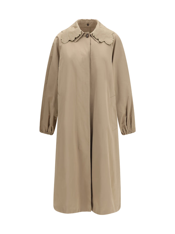 Fabiana Filippi 59% Polyester trench coat in beige