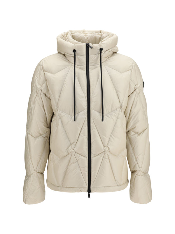 Quilted Iceberg Puffer Jacket Alabaster Down