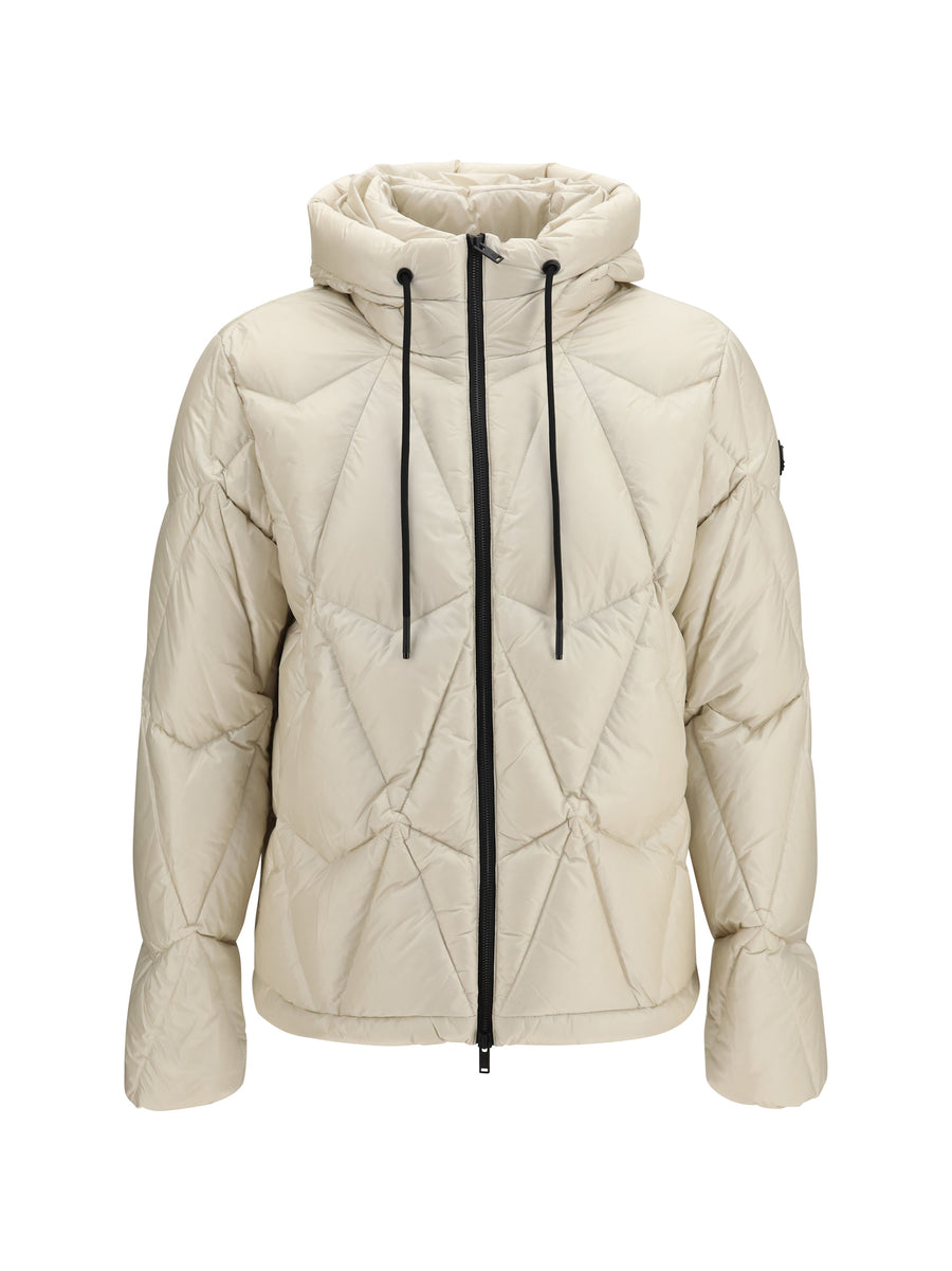 Quilted Iceberg Puffer Jacket Alabaster Down