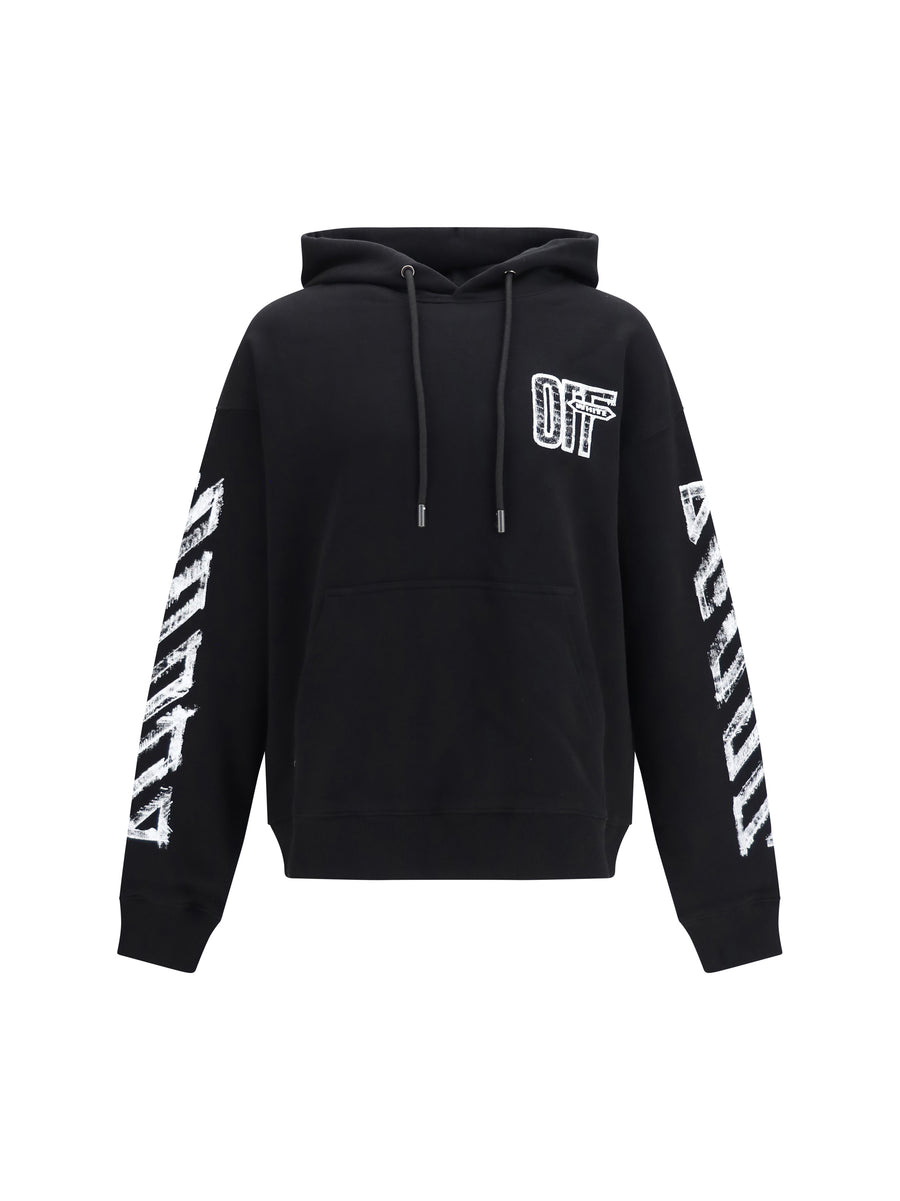 Off-White 100% Cotton hoodie in black