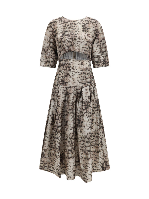 Pinko 100% Cotton dress in beige