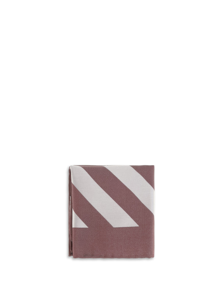 Brunello Cucinelli 100% cotton pocket square in purple