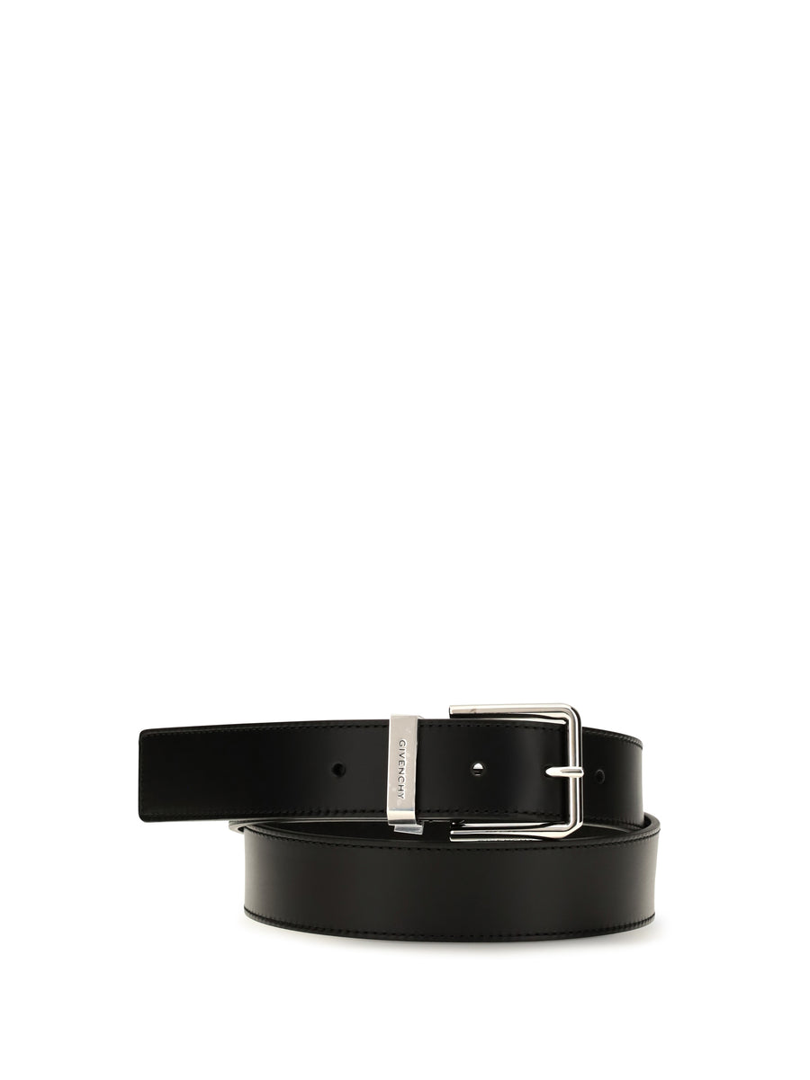 Givenchy 100% calf leather belt in black