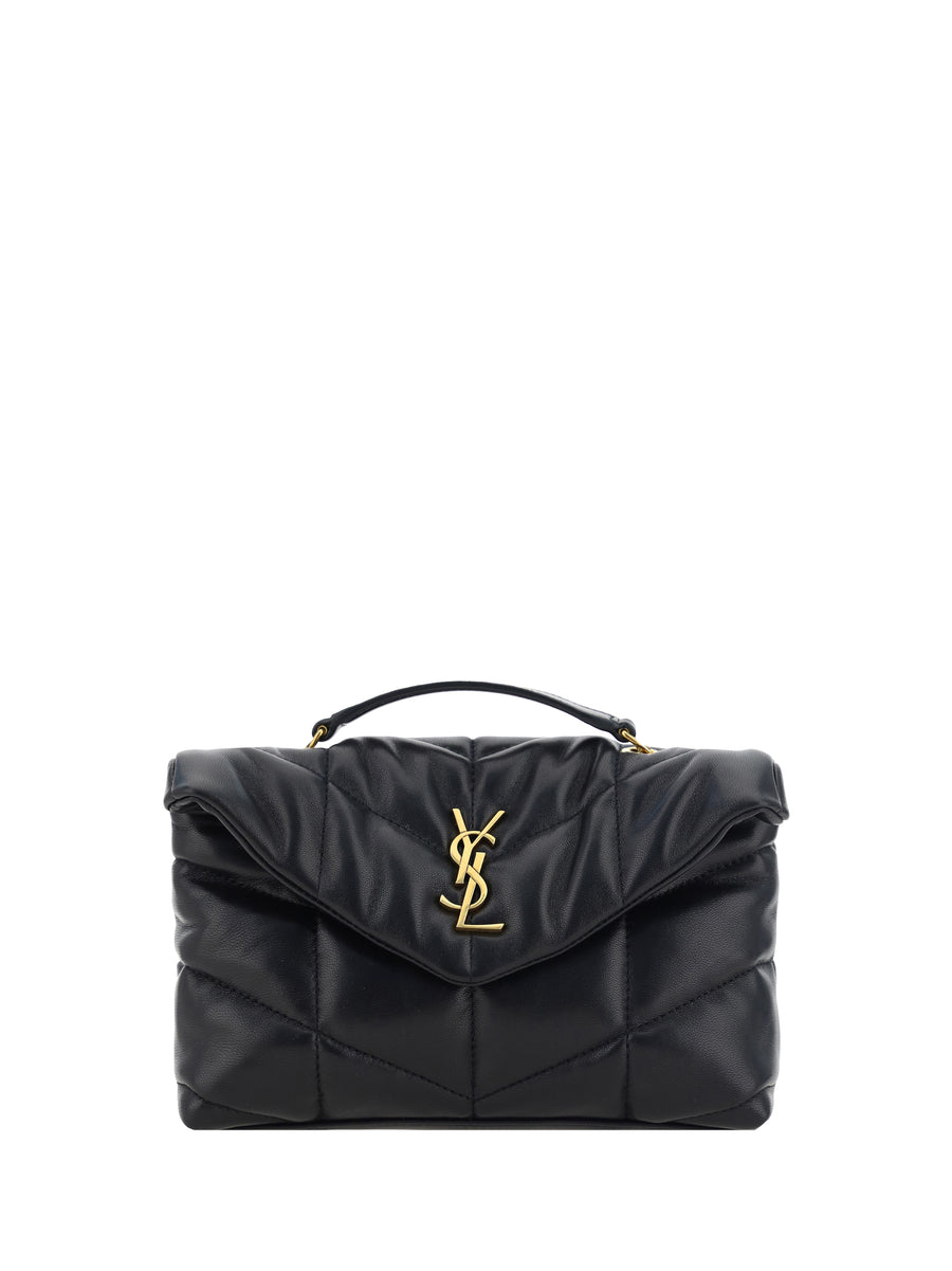 Saint Laurent 100% lamb ovis aries shoulder bag in black