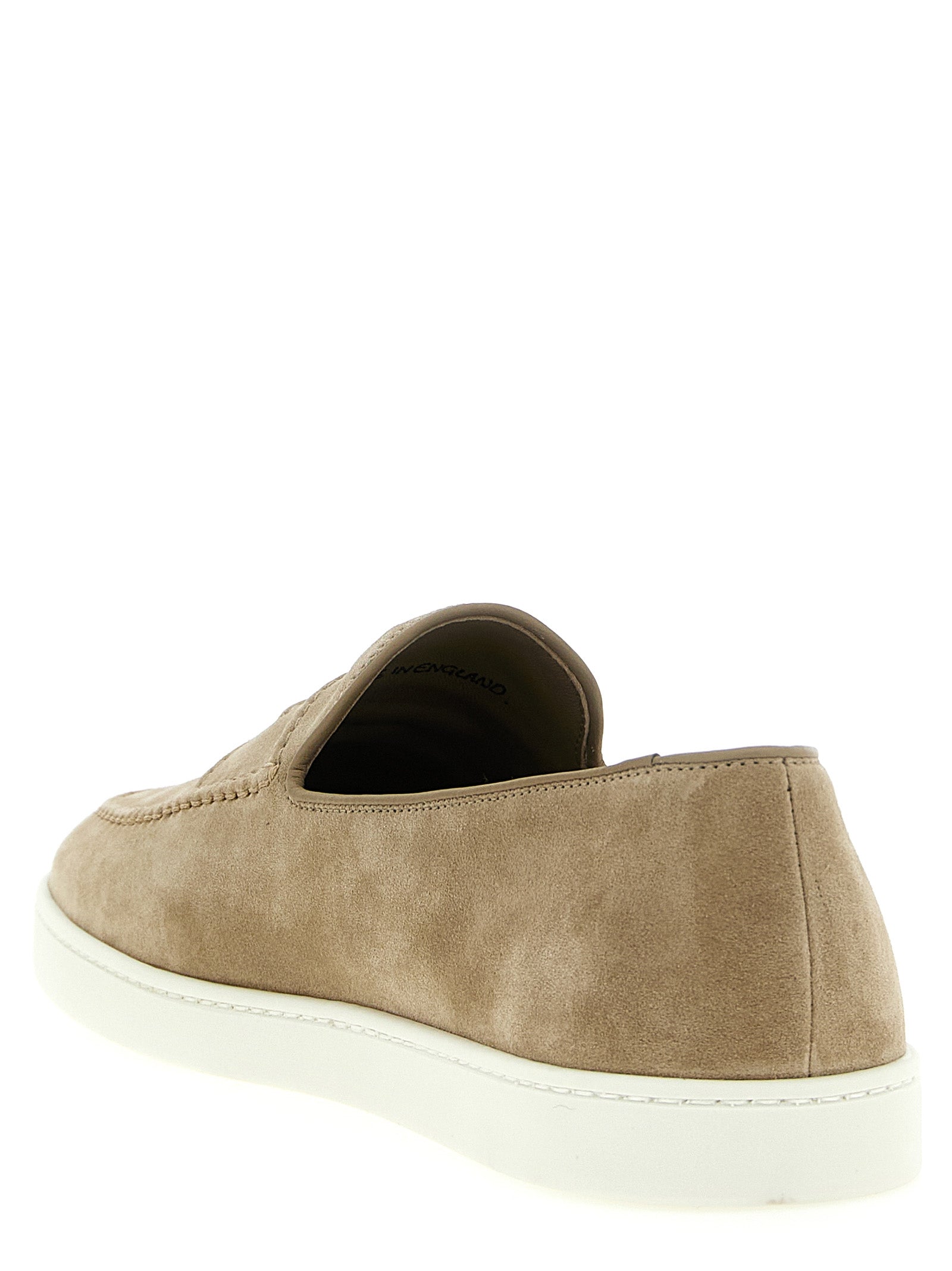 Suede loafers Beige Calfskin Leather (bos Taurus)