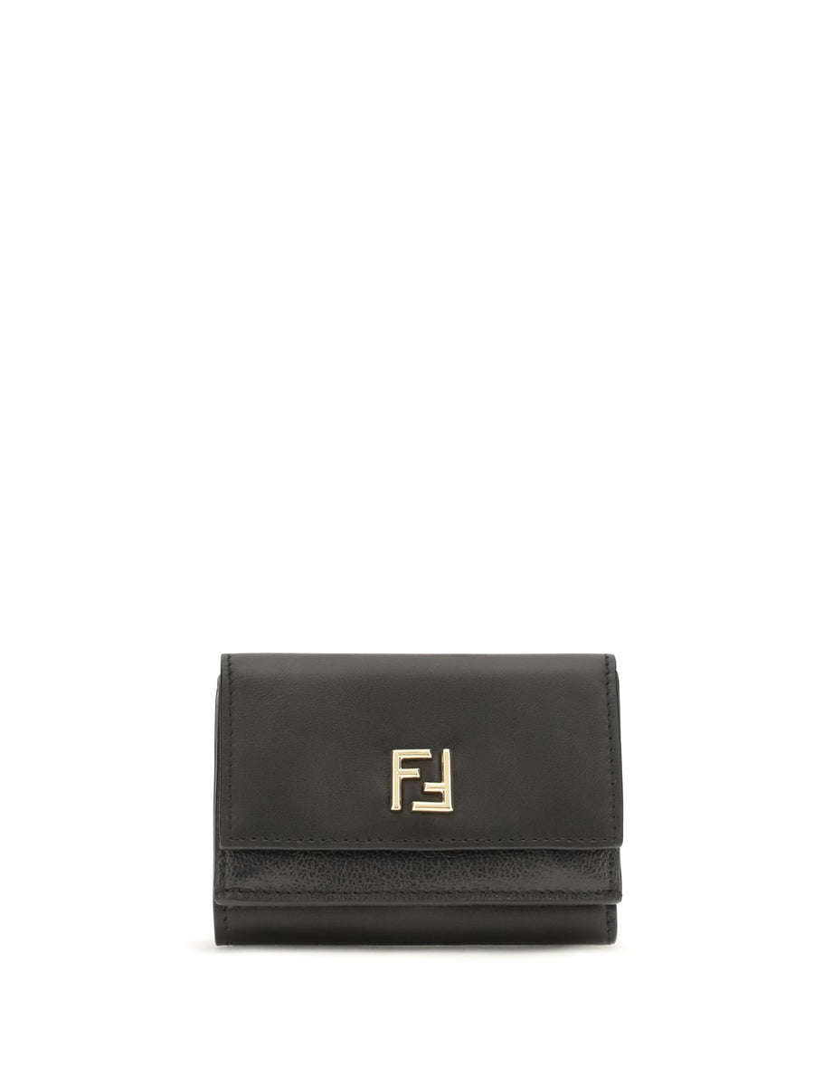 Ff Mini Trifold Leather Wallet Nero Calf Bos Taurus