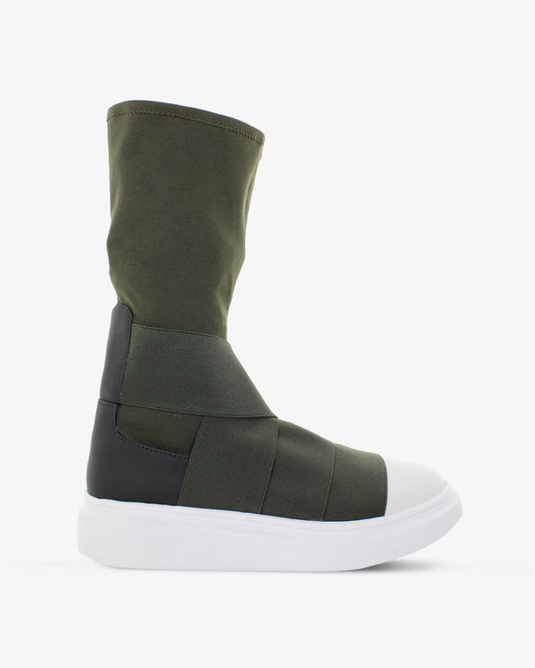 Fessura Italia Microfiber upper boot in olive