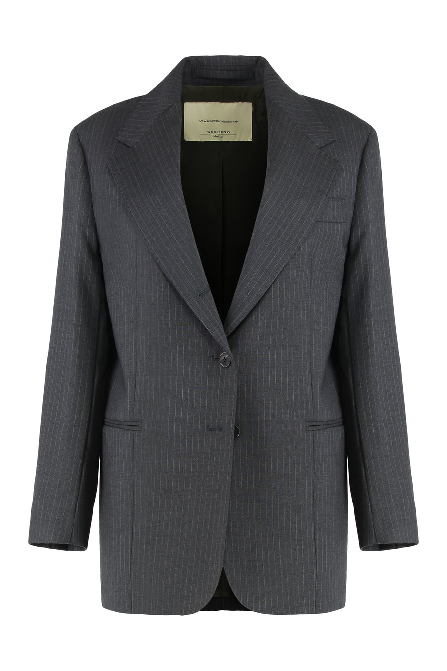 Blazer Grey Wool Virgin Blazers