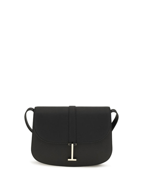 Tom Ford 100% Calf Leather Bos Taurus crossbody bag in black
