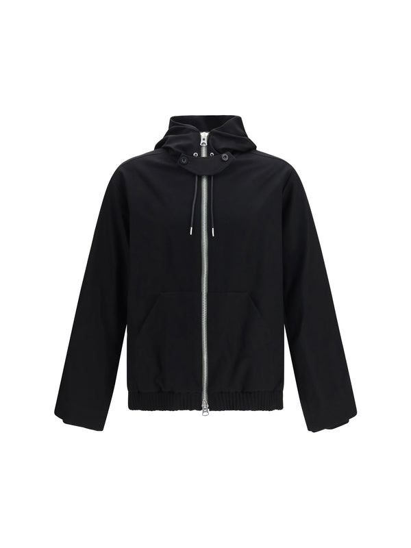 Sacai 100% Merino Wool jacket in black