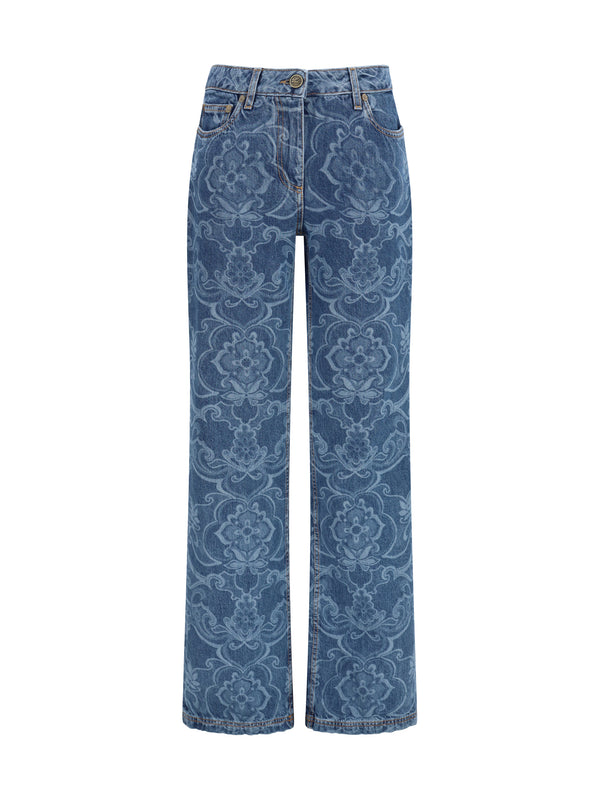 Etro 100% Cotton jeans in blue