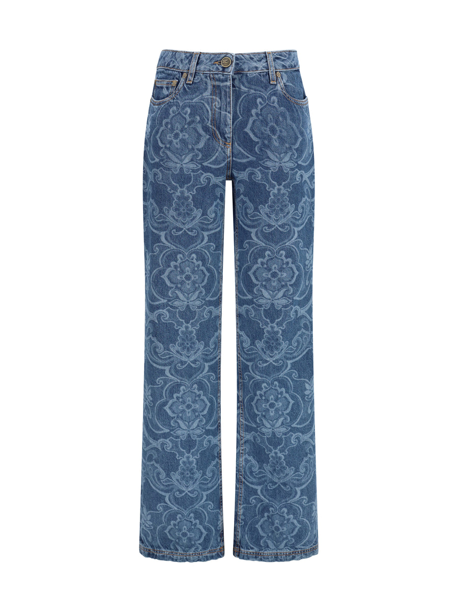 Etro 100% Cotton jeans in blue